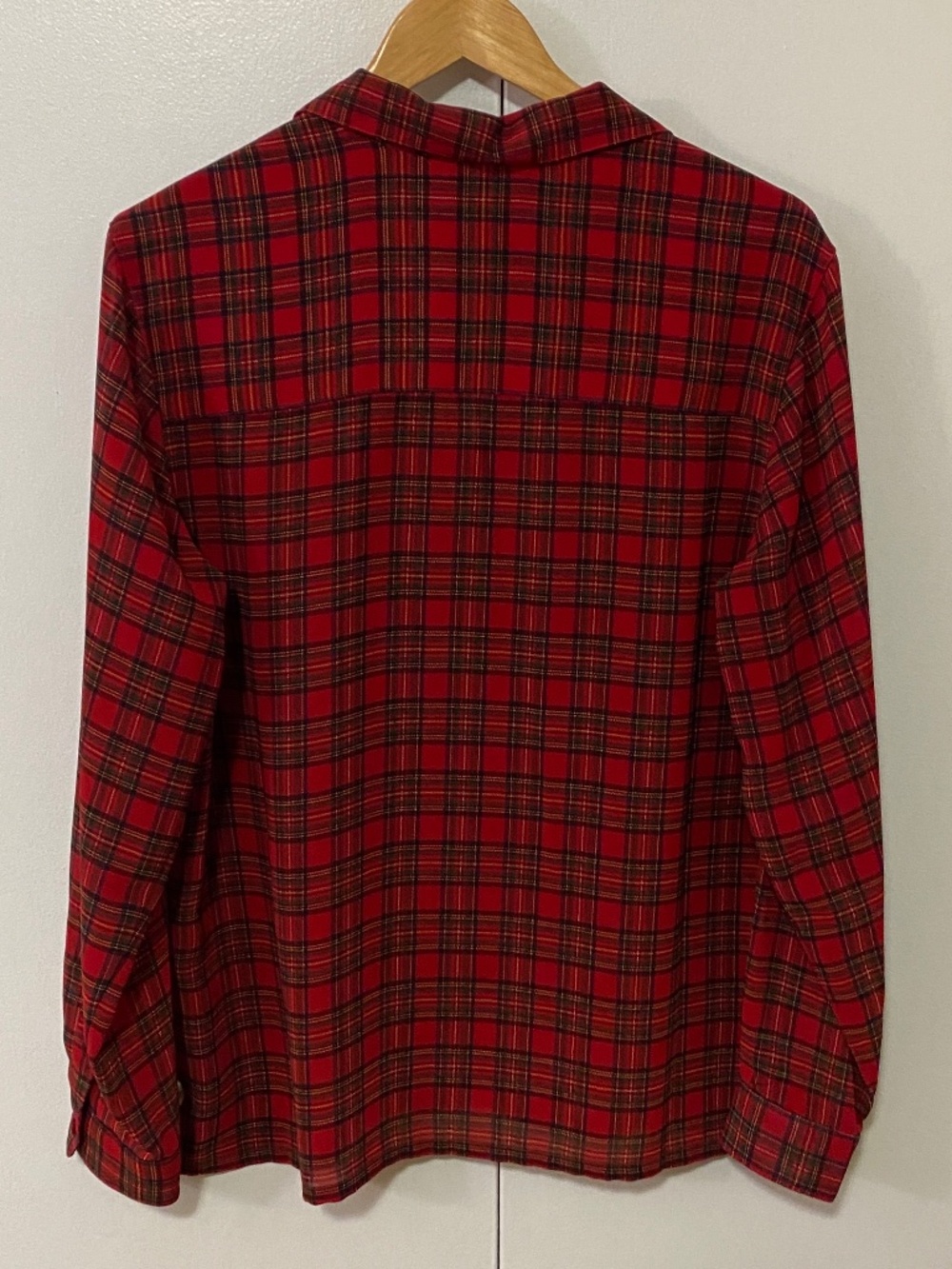 Vintage 90s Lizsport Liz Claiborne Plaid Button Down Blouse - Picture 4 of 4